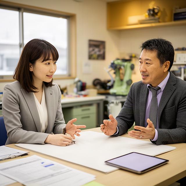 北見市の事業者と導入計画を確認するシニアコンサルタント